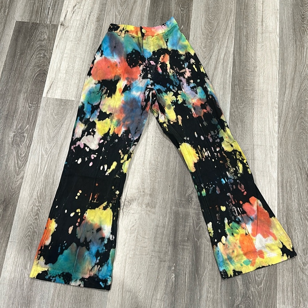 Watercolor Western Pants XS